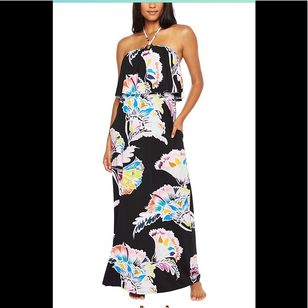 Trina Turk Maxi Dress Swim Cover-up Seychelles